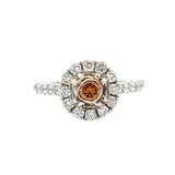 Maya Lianna 1.05 cttw Diamond Ring Natural Fancy Orange Center 14885