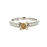 Maya Lianna .28ct Natural Fancy Orange Diamond Ring 14891