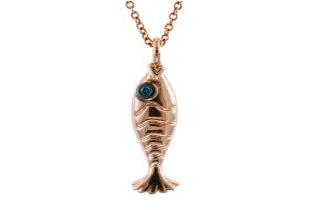 Effy Collection - Rose Gold Fish Pendant with Chain 15105