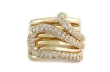 Effy Collection - Diamond 1.78 cttw Snake Yellow Gold Ring 15112