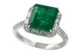 Effy Collection - Emerald 4.75 ct and Diamond .60 cttw 14K White Gold 15160