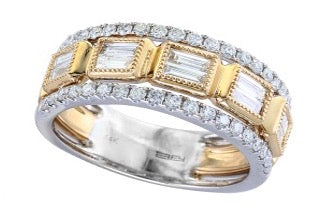 Effy Collection - Diamond 1.05 cttw 14K White and Yellow Gold Ring 15165