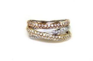 Effy Collection - Diamond Tri Gold Ring 15169