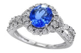 Effy Collection - Tanzanite 1.71 ct Diamond 14K White Gold Ring 15177