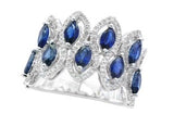 Effy Collection - Sapphire and Diamond 14K White Gold Ring 15178