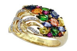 Effy Collection - Multi Color Sapphire 2.14 cttw Diamond Ring 15183