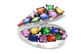 Effy Collection - Multi Color Sapphire 4.33 cttw Diamond Ring 15185