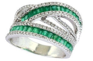 Effy Collection - Emerald 1.92 cttw and Diamond Ring 15189