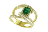 Effy Collection - Emerald 0.95 ct and Diamond Ring 15197