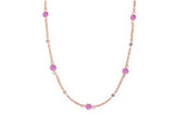 Effy Collection - Pink Sapphire and Diamond Necklace 15203