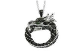 Effy Collection - Black Diamond and Tsavorite Dragon Pendant w/ Chain 15210