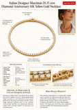 Contemporary 25.37cttw Diamond Anniversary 14K Yellow Gold.