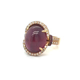 Estate Italian Designer Savoia 11.19 ct Ruby Diamond Ring 13624