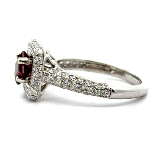 Uni Design Garnet and Diamond Ring 14865