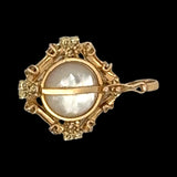 California Estate Mabe Pearl & Diamond Pendant 14581