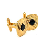 New Designer Dolan & Bullock Onyx 14K Yellow Gold Cuff Links 13774