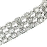 Designed By Vatche Elmedjian One Of a Kind 22.80 cttw Diamond 3 Row Bracelet 13621