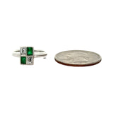 Estate Emerald and Diamond Ring 15273