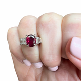 Estate 1.74ct Fine Ruby and Diamond Ring 12001