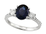 E.H. Collection 1.90 ct Sapphire and Diamond Ring 12844