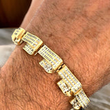 Estate Designer Charles Krypell 9.00 cttw Diamond Bracelet 18K Yellow Gold 15000