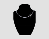 7.45 cttw Diamond Straight Line Necklace 11690