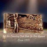 Estate Bel-Air Country Club Golfers 14K Yellow Gold Money Clip by Ruser 15473