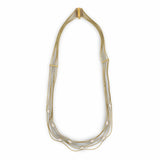 NYC Designer Jose Hess Diamond Multi Strand 18Kt Yellow Gold Necklace