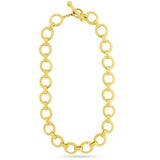 Designer Elizabeth Locke 19K Yellow Gold Link Necklace