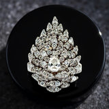 Diamond Cluster 14kt White Gold Ring