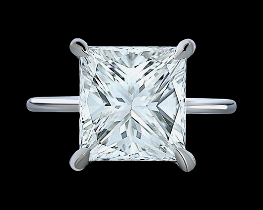 Curators Collection 5.02 ct Princess Cut Platinum Diamond Ring 83164/031