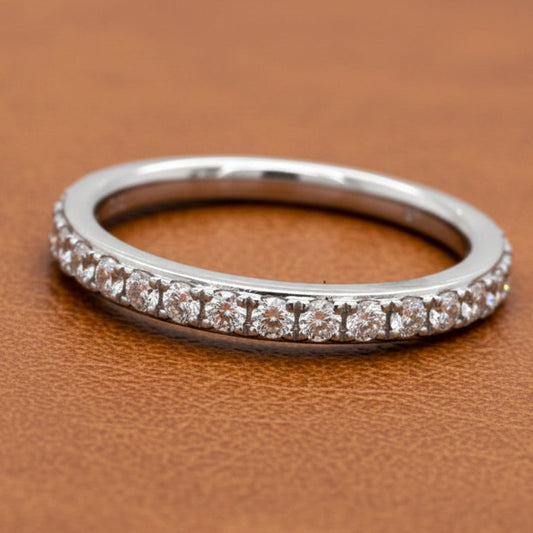 Maya Lianna Diamond and 14K White Gold Anniversary Ring