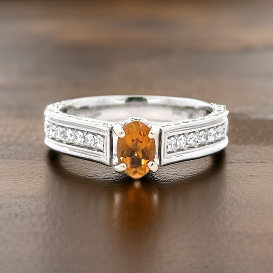 Maya Lianno Citrine and Diamond Ring 14854