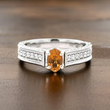 Maya Lianno Citrine and Diamond Ring 14854