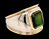 Estate 5.30 ct Green Tourmaline Ring 12271