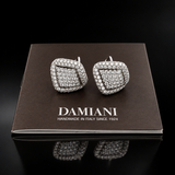 Estate Italy Casa Damiani 4.63cttw. Diamond 18KT White Gold Earrings