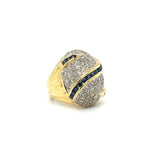 Estate 2.75 cttw Diamond and Sapphire Bold Ring 13825