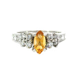 Uni Design Citrine and Diamond Ring 14852