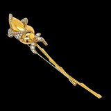 New Designer William Groll & Co. 1.01 cttw Diamond Flower Brooch 13784