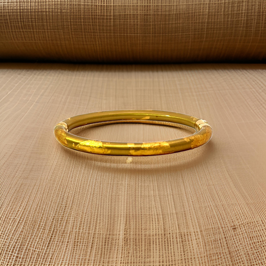 New Designer Soho Of Italy 18K Gold Enamel Bangle