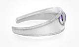 New Chopard Imperiale Collection Amethsyt & Diamond White Gold Bangle MSRP $25470 14483