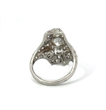 Estate Art Deco 1.63 cttw Diamond Filigree Platinum Ring 14280