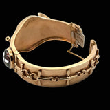 Vintage Equestrian/ Fox Hunt Rare 14K Yellow Gold Bangle