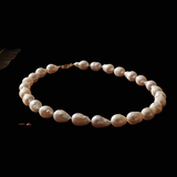 Estate South Sea Baroque Pearl 11 x 14 mm Necklace