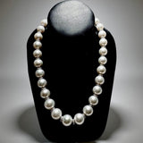 13.20mm to 15.70 mm South Sea Pearl and Diamond Necklace