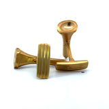 The Champion .58 cttw Diamond Yellow Gold Golf Tee Cuff Links 15447