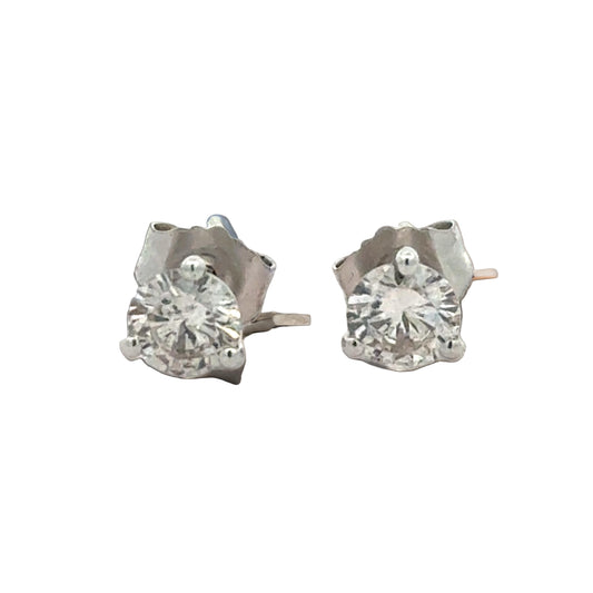 Champagne 0.75 cttw Round Brilliant Cut Diamond Stud Earrings