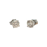 Champagne 1.25 cttw Round Brilliant Cut Diamond Stud Earrings