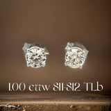 Diamond Dealer Retirement Event Champagne 1.00 cttw Round Brilliant Cut Diamond Stud Earrings 15591