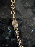 Estate Of Major Riddle aka Mr. Las Vegas Diamond, Ruby and Emerald 18k Yellow Gold 35" Necklace